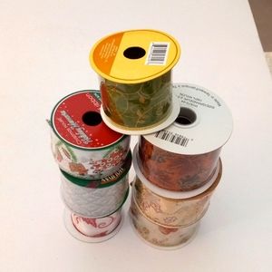 90ft of Christmas Wire Ribbon